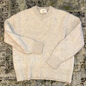Wilfred Cream Crew Neck Cashmere Sweater
